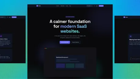 Zenix - Polished Astro SaaS theme with dark gradient hero and dashboard mockup